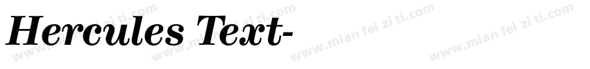 Hercules Text字体转换
